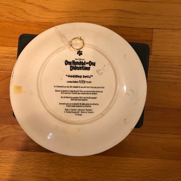 Disney Other 1 Dalmatians Wedding Bells Plate Limited Ed Poshmark